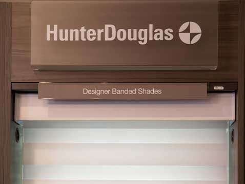 Hunter Douglas Designer Banded Shades display