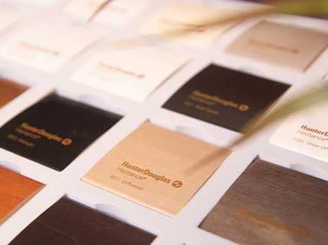 Hunter Douglas color swatches